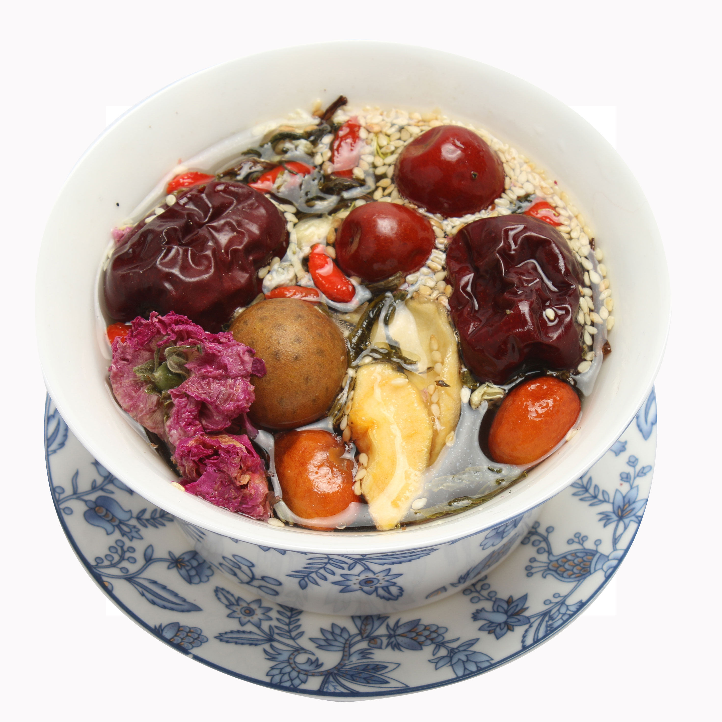 包邮马艺馨玫瑰手工功夫八宝盖碗茶90g9袋酒店养生茶