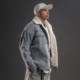 BD bodybuilding station denim jacket men's winter windproof warm plus velvet thickening wild fashion denim sheep lamb jacket BD bodybuilding station denim jacket men's winter windproof warm plus velvet thickening wild fashion denim sheep lamb jacket