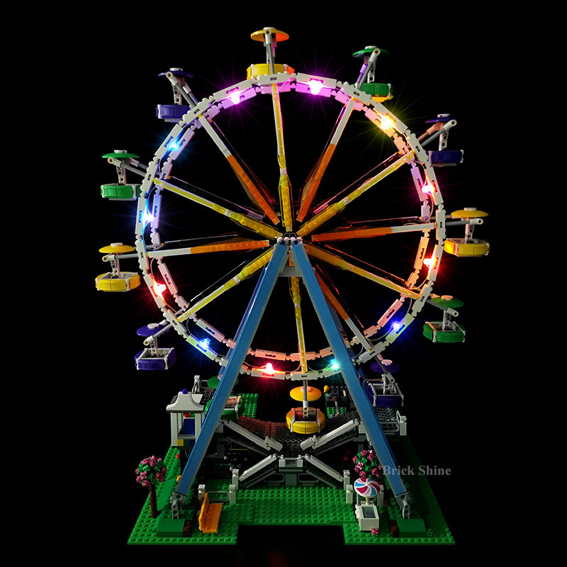 brickshine灯饰 适用乐高10247摩天轮led灯具发光零件 乐高灯饰城