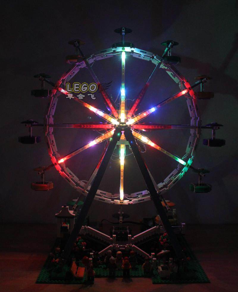 brickshine灯饰 适用乐高10247摩天轮led灯具发光零件 乐高灯饰城
