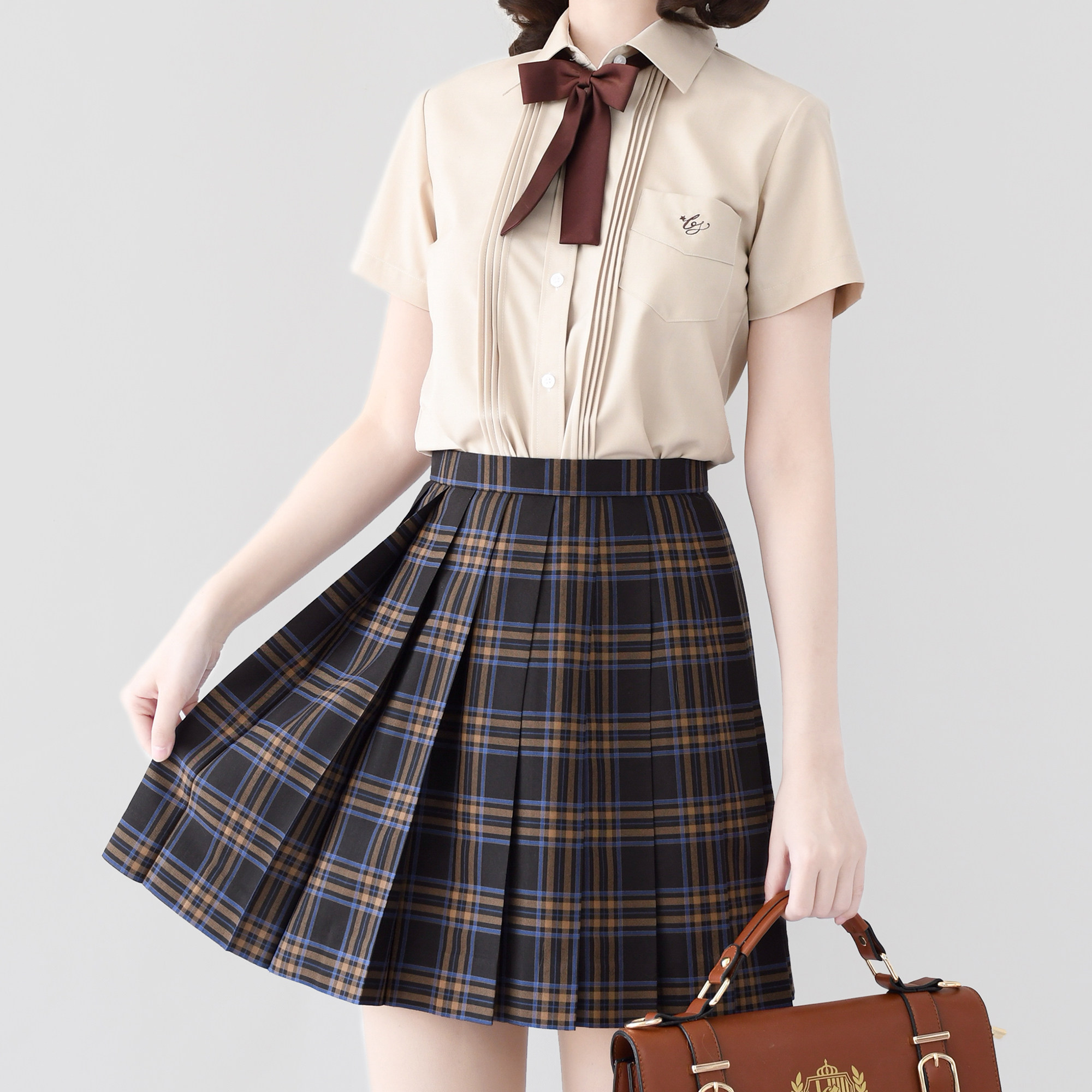 jk衬衫立领西式短袖制服原创设计懒凉现货衬衫