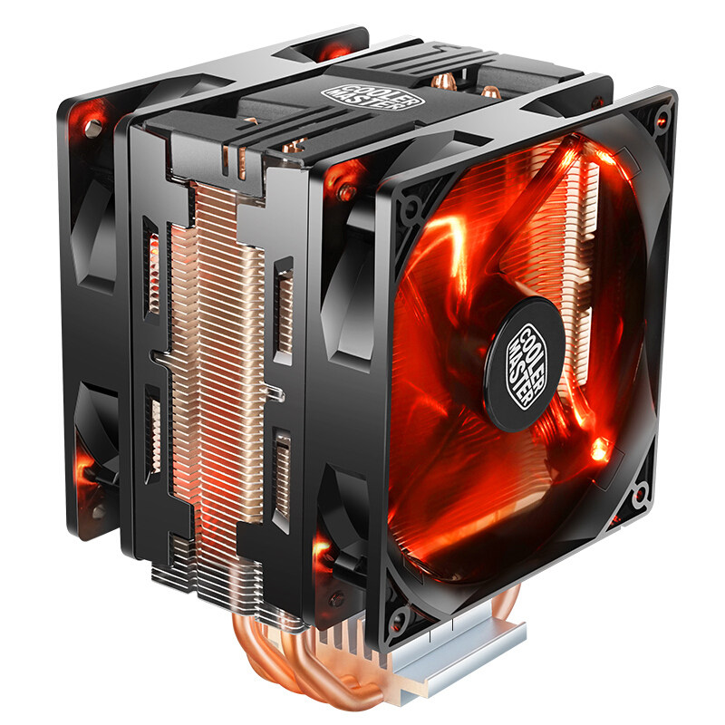 cooler 电脑主机cpu散热器双风扇 暴雪t400 酷冷至尊 pro master - 爱