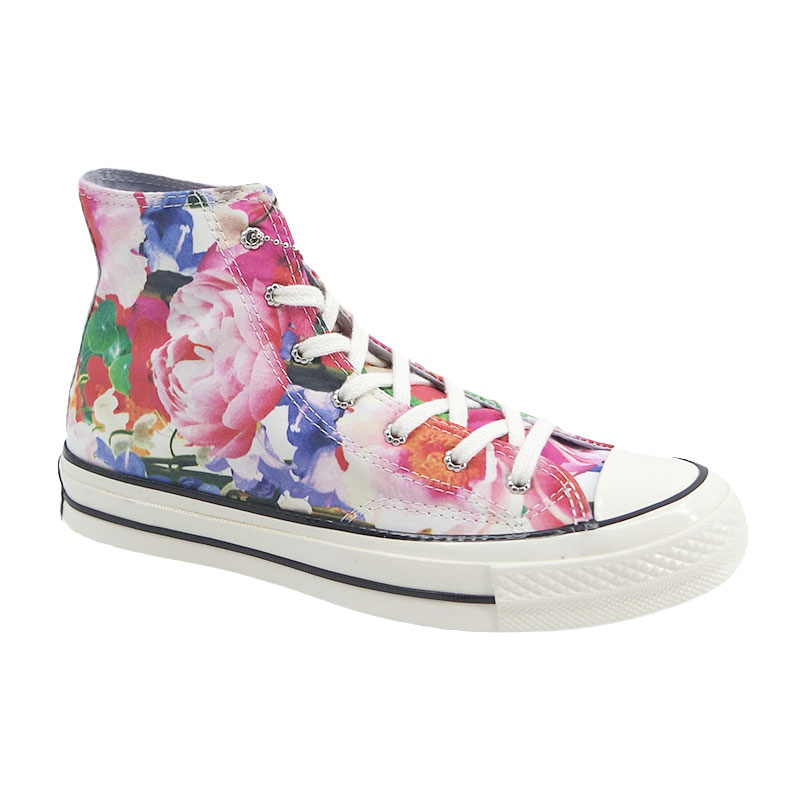 hihconverse匡威2021春季女款高帮1970s复古花卉帆布鞋
