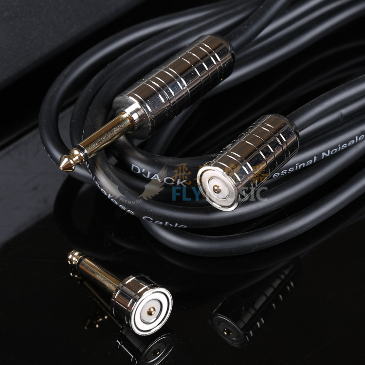 琴行dineosjack恐龙磁力线速拆降噪吉他贝斯连接线吉他连接线