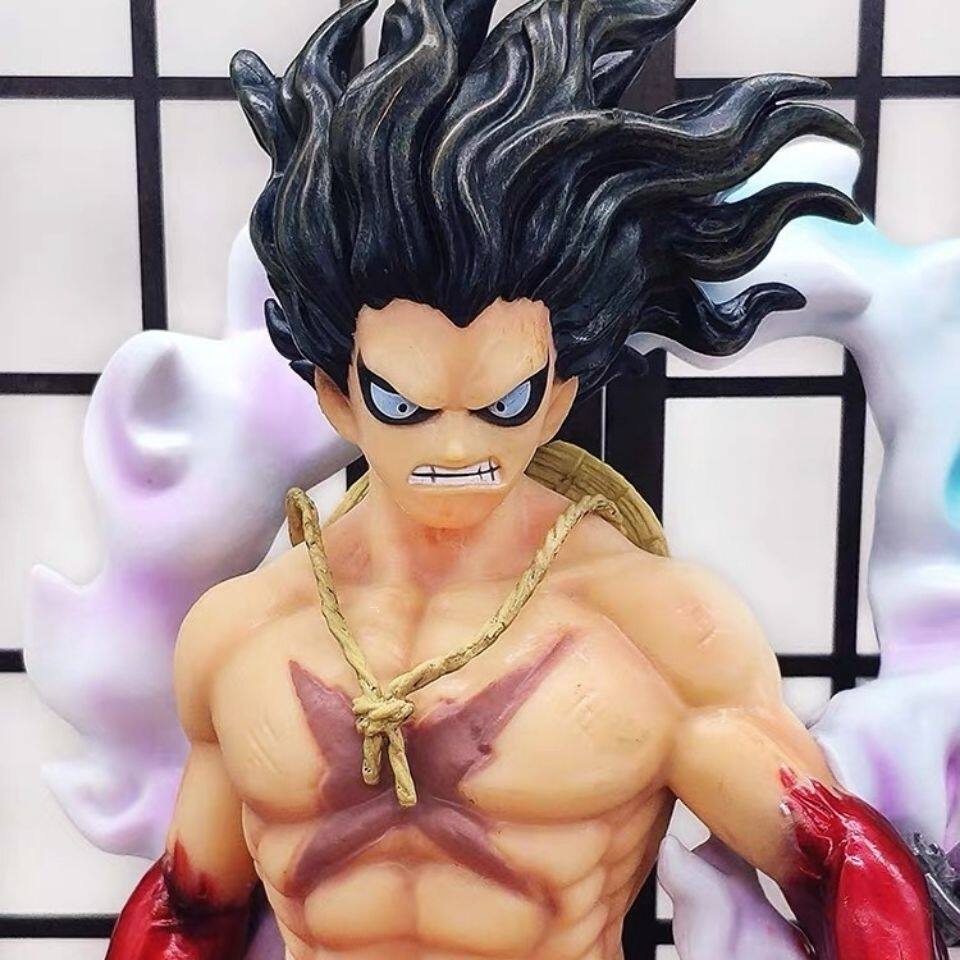 海贼王手办四挡蛇人路飞大型gk雕像超大摆件潮玩盲盒