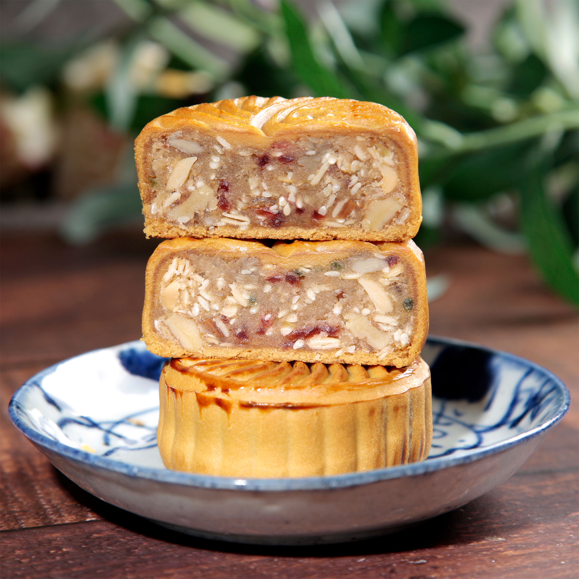 手工广式月饼多口味老式散装五仁豆沙黑芝麻水果味100g满8个包邮