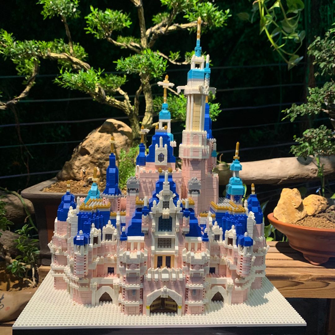 钻石乐高积木世界建筑迪士尼城堡颗粒成年高难度建构