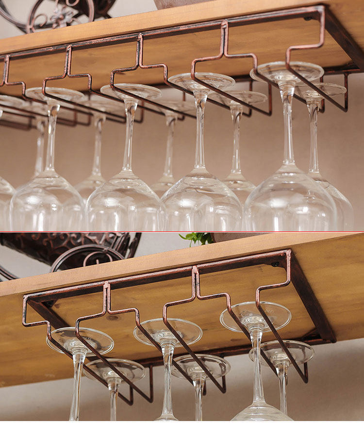 悬挂挂红酒杯壁挂欧式创意创意家家用酒吧吧台酒架