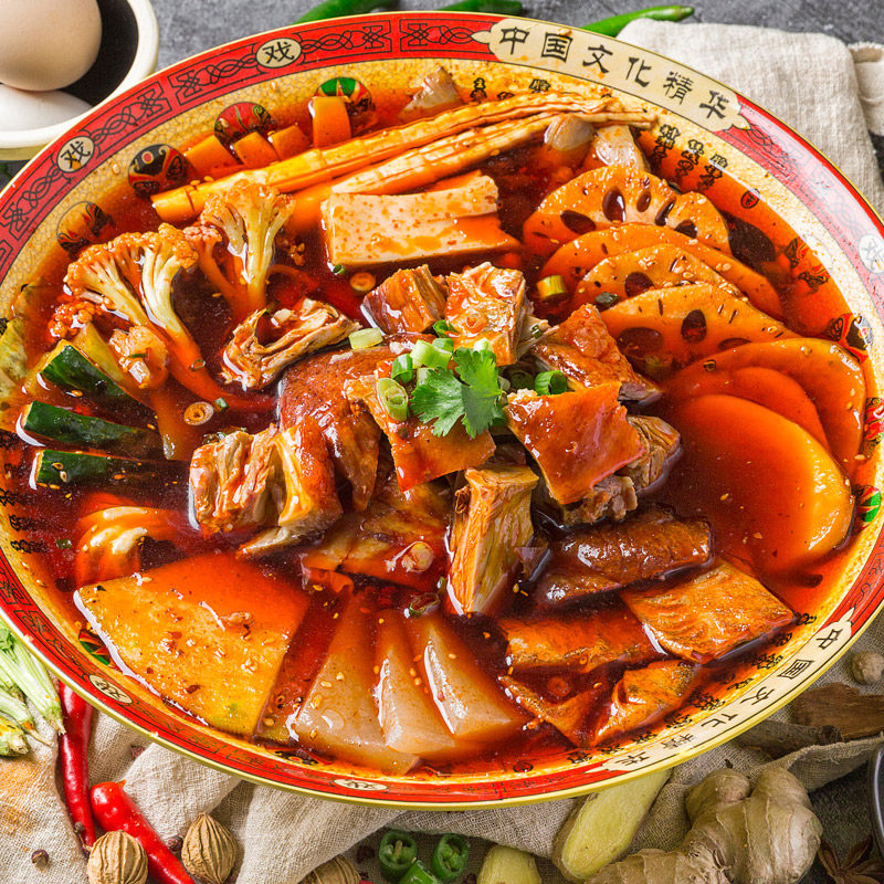 纯素火锅九福冒菜小火180g清油麻辣烫素干锅底料火锅调料