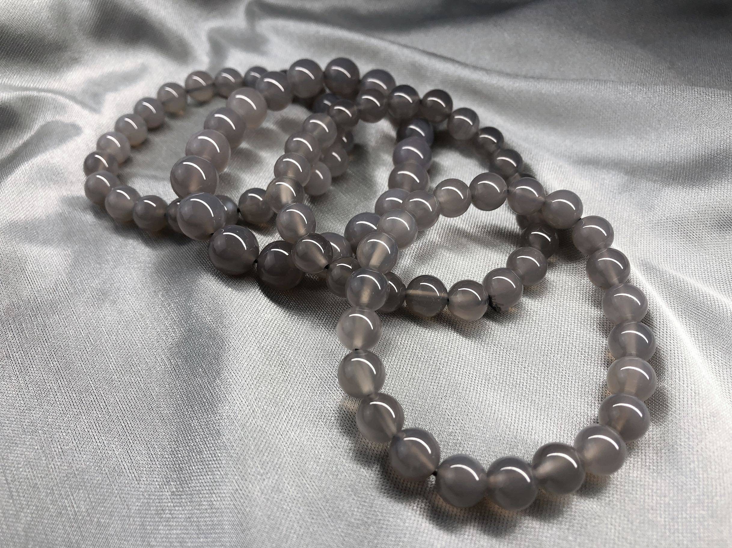 三石宙礼灰玉手链毫米特价包邮手链