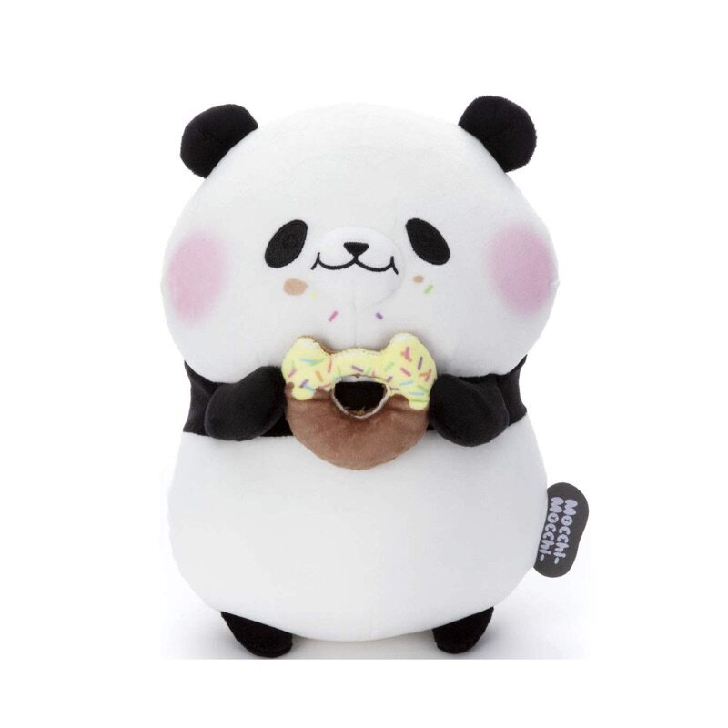 日本mocchi-mocchi原装正版甜甜圈熊猫公仔超柔柔软玩偶毛绒