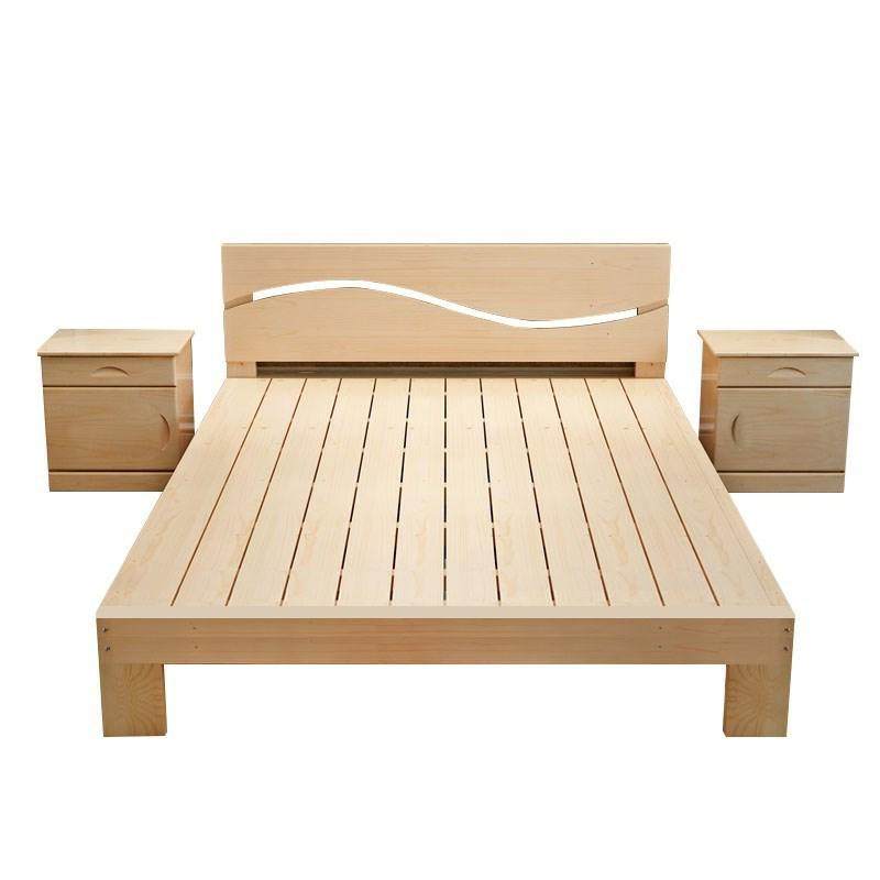 木床包邮实135米中式新中式一米单人床成人1米实木床