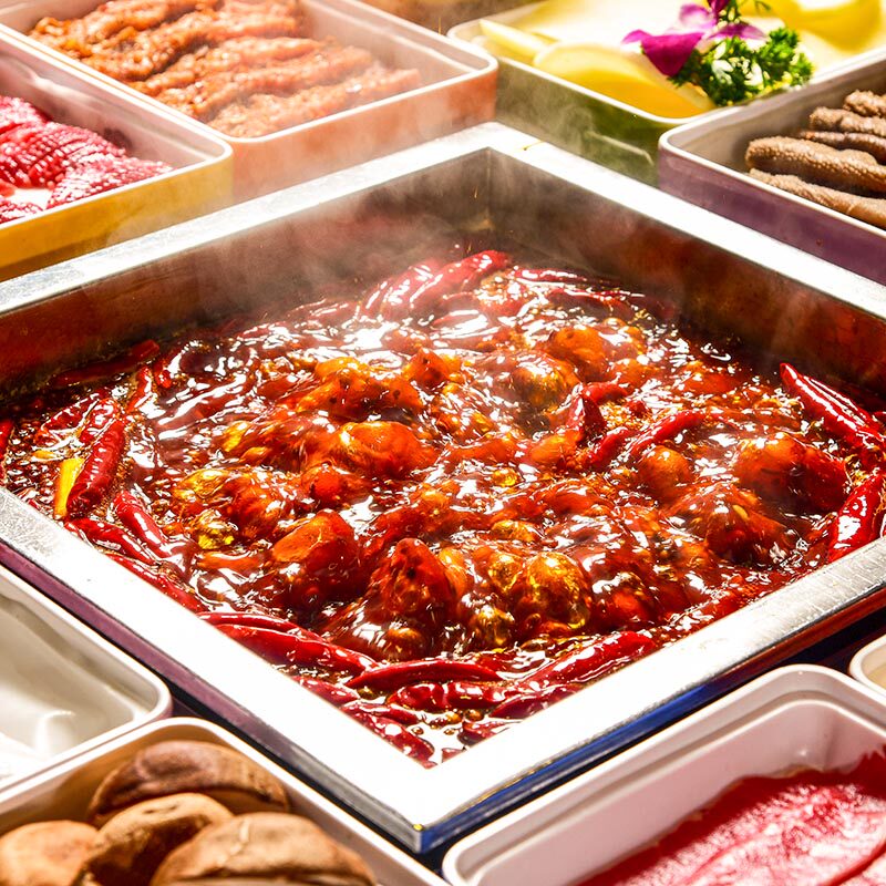 名扬牛油特辣锅底500g手工全型四川火锅调料