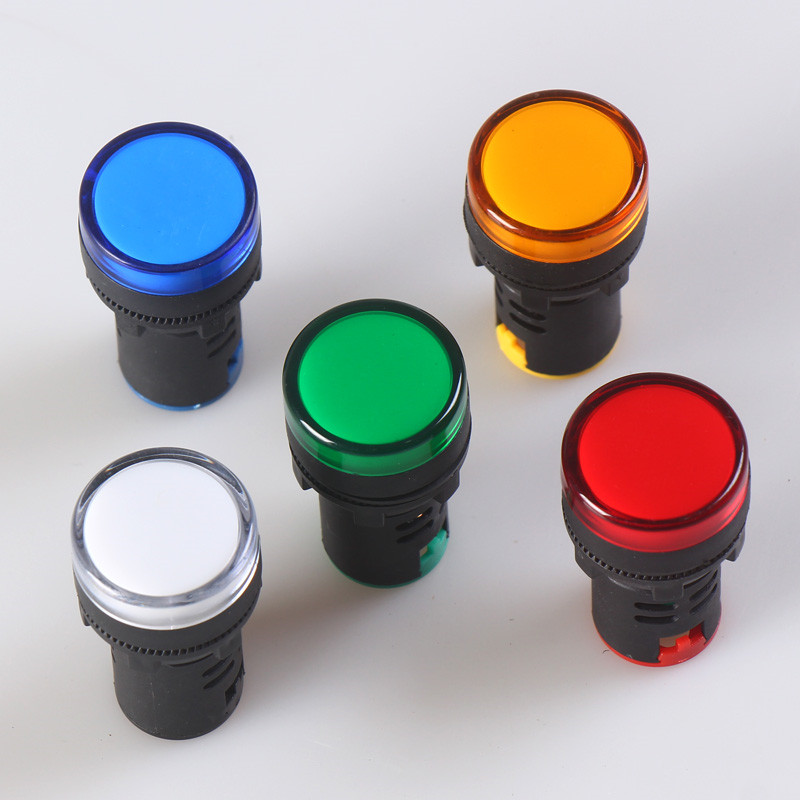 led电源指示灯 ad16-22d/s led信号灯12v24v36v220v380v 10只