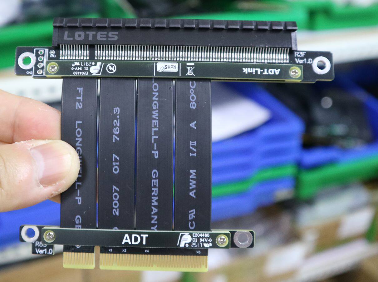 pci-ex8延长线转接x16pcieriser1u2u8xtopcb电路板