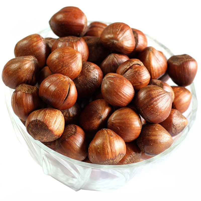 新货国大榛子二圆原味薄皮炒熟坚果榛子
