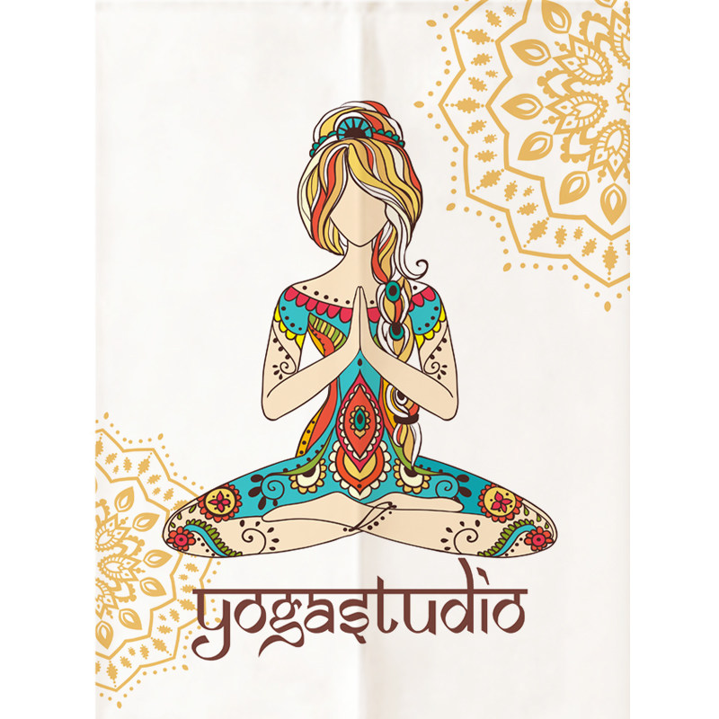 瑜伽定制印度门帘隔断帘布布艺客厅遮光半帘门帘