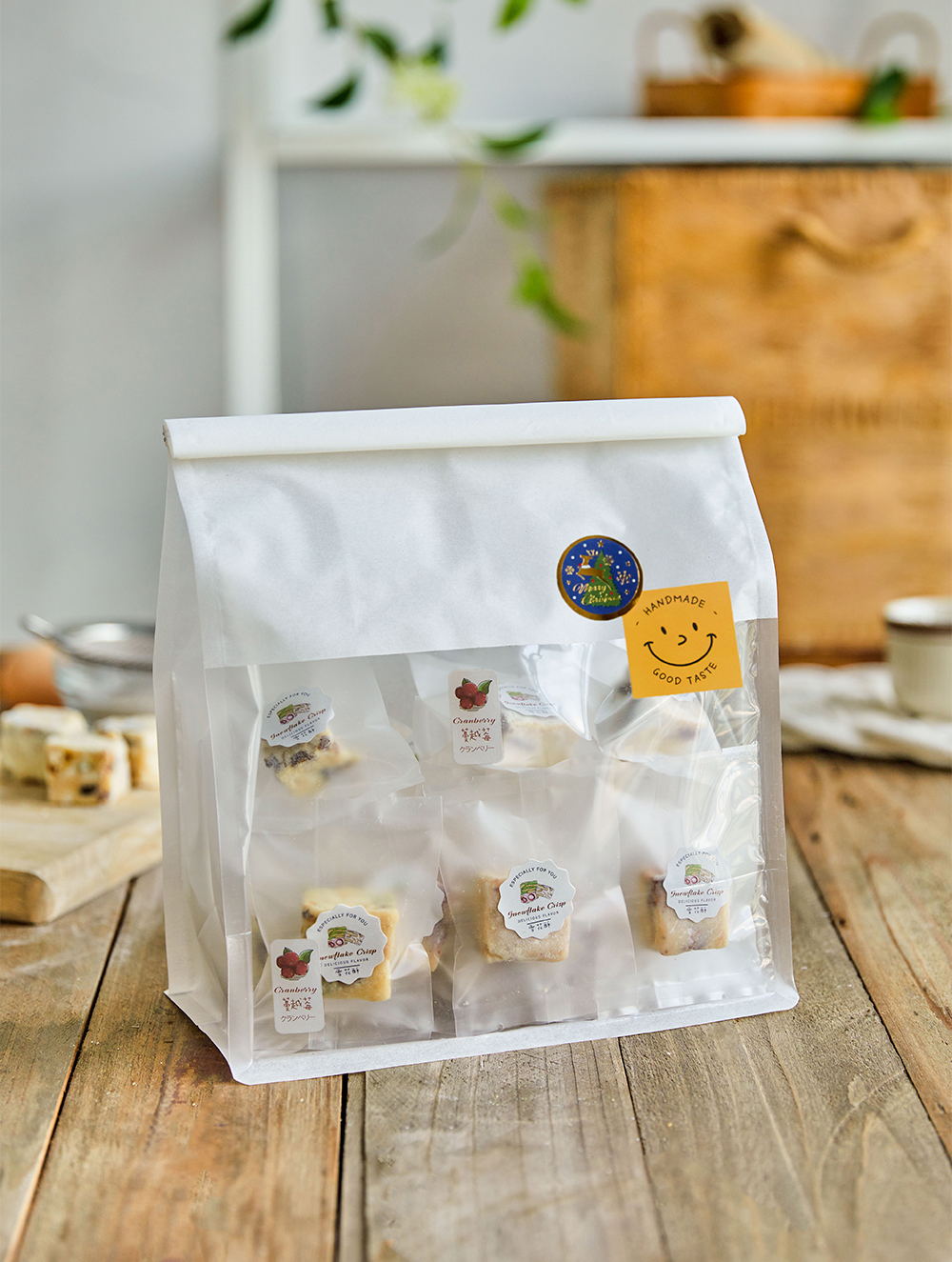 开窗雪花包装袋太妃曲奇饼干糖果迷你纸杯蛋糕点心包装盒