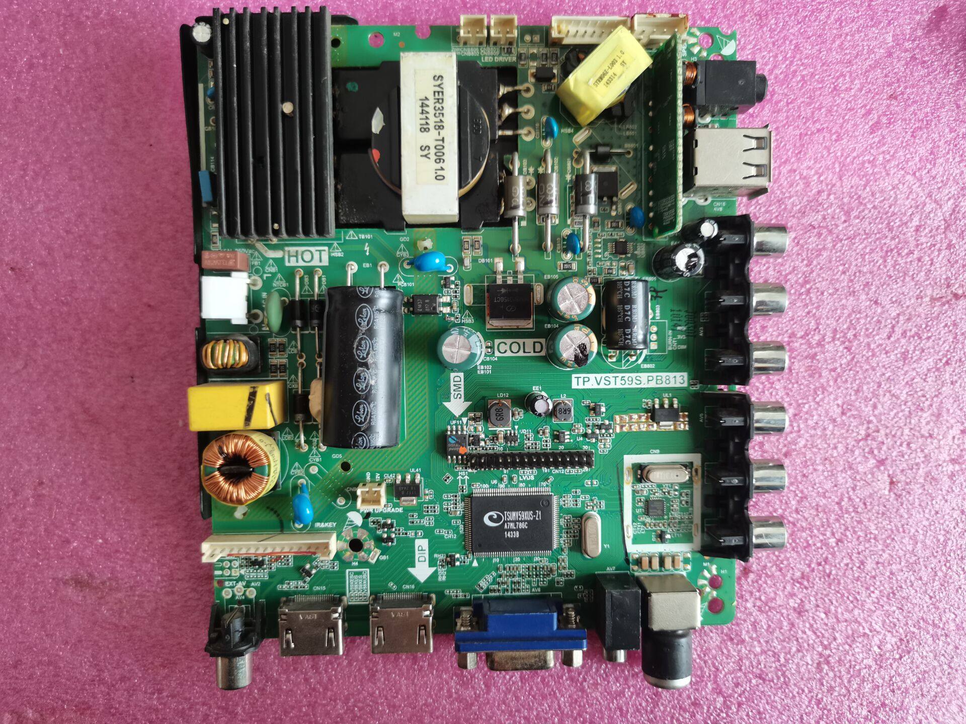 原装乐华40l21电视机主板tp.vst59s.pb813配屏lvw400cmdne1显示屏