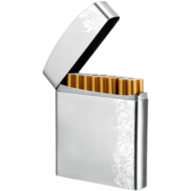 烟盒德国modern不锈钢香菸盒创意金属超薄20支装可金属盒包装