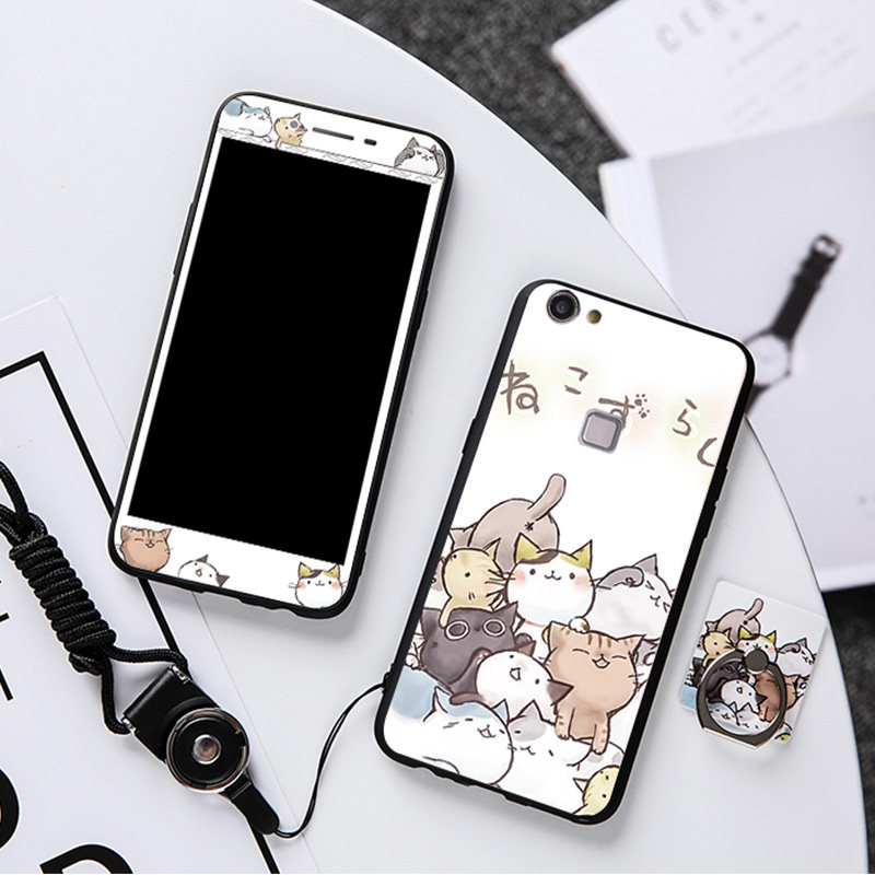 vivox6手机壳女款潮全包x6plus硅胶个性创意vivox6s可爱防摔软壳vovix