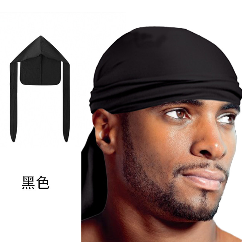 durag头巾hiphop街舞bboy长尾海盗帽子西海岸嘻哈头巾