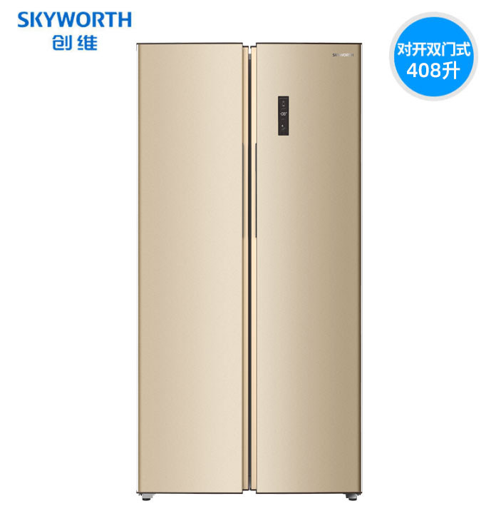 开门创维冰箱家用中型风冷无霜冷藏冷冻408升厨房冰箱