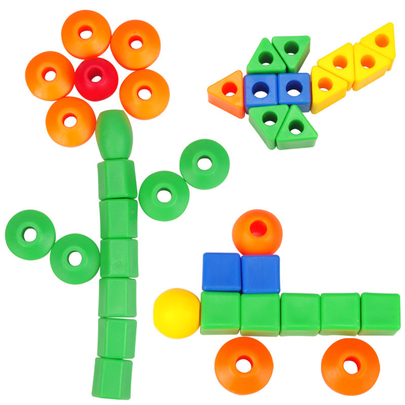 幼儿园儿童益智玩具积木4男孩宝宝女孩宝宝1串珠2绕珠穿线珠子3岁