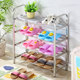 Stainless steel shoe bedroom dust shoe shelf multi-storey household storage shoe cabinet dormitory simple economy shoe frame Stainless steel shoe bedroom dust shoe shelf multi-storey household storage shoe cabinet dormitory simple economy shoe frame