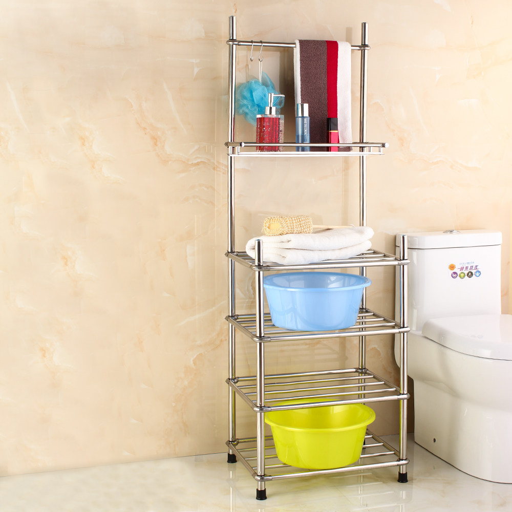 脸盆架不锈钢卫生间置物架落地洗脸盆架子转角浴室厨房浴室角架