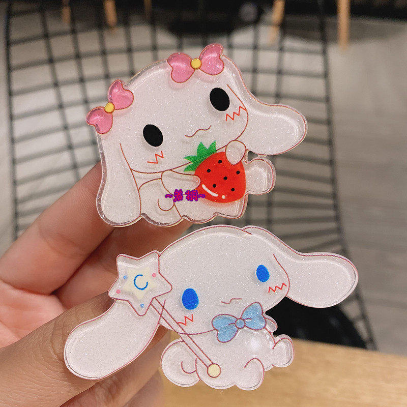 10个装kt儿童发夹可爱卡通玉桂布丁狗夹子宝宝发饰