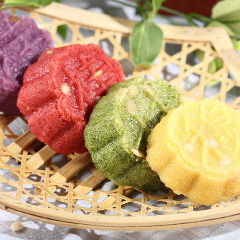 无锡特产桂英花色松糕160gx280gx4中式糕点