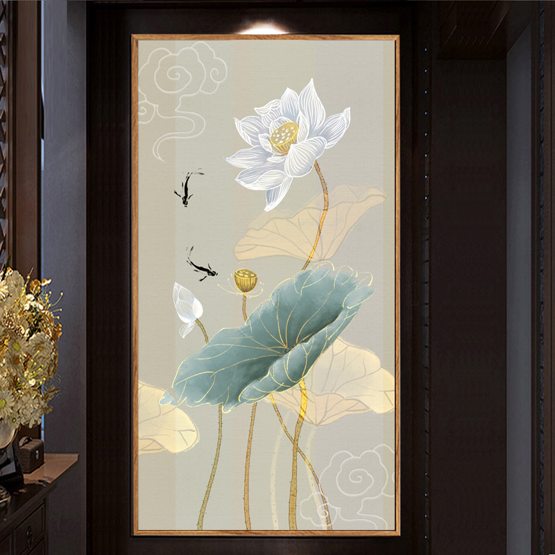 点钻十字绣2018新款客厅满钻小幅玄关竖版简约十字绣套件