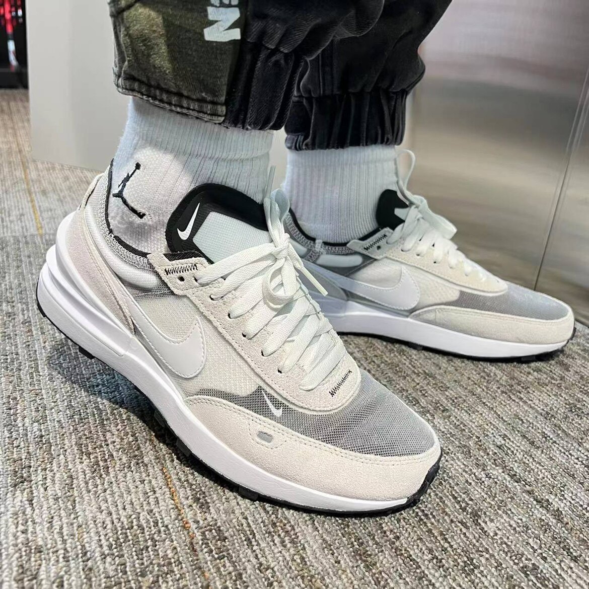 nikewaffleone男子复古低帮运动休闲华夫跑步da7995-100运动休闲鞋