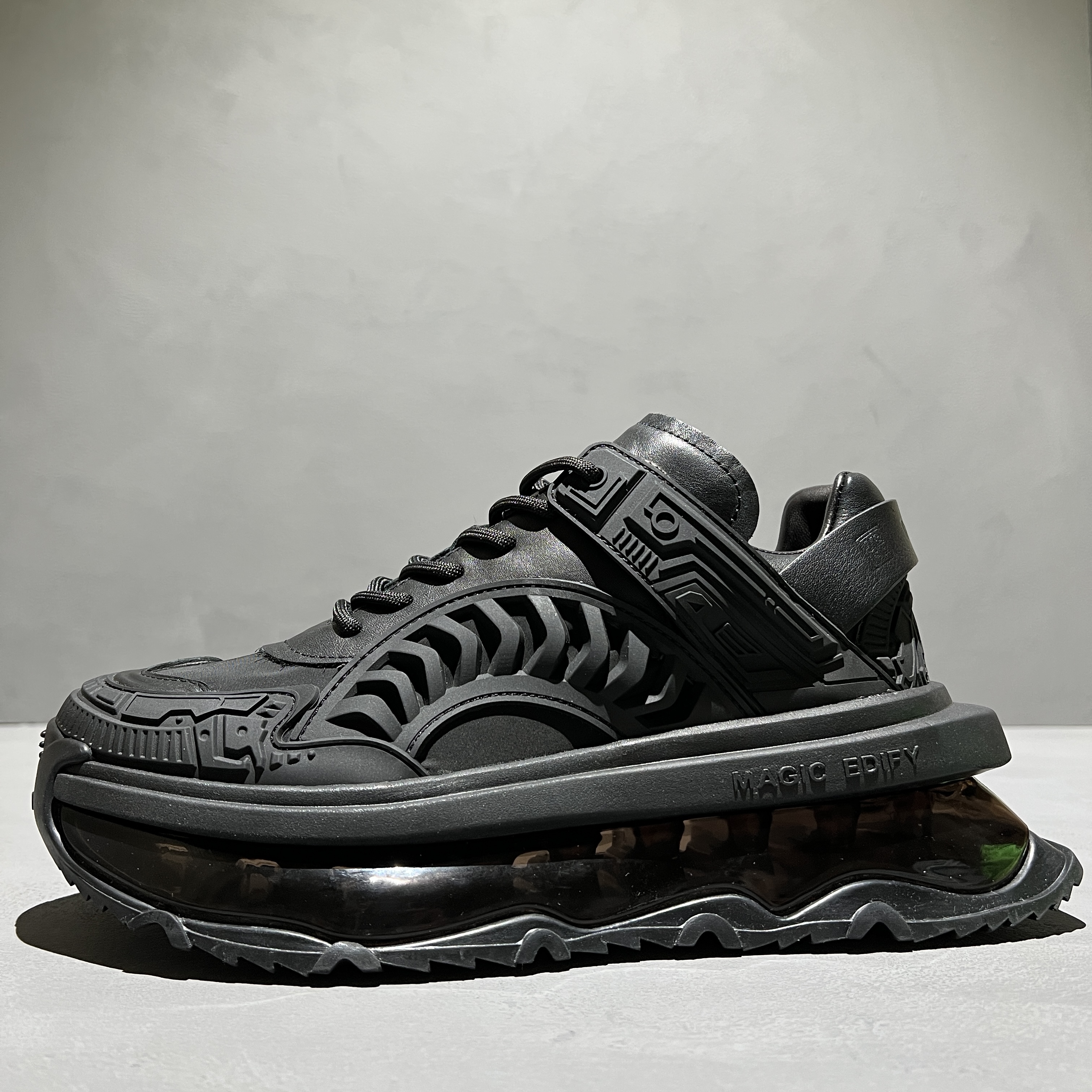 欧美设计师款潮酷个性气垫厚底增高老爹鞋男ins潮小众运动松糕鞋