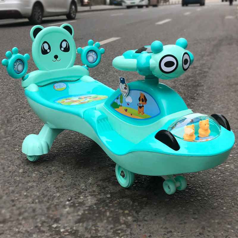 小不点儿童扭扭溜溜车摇摆车宝宝车子136岁妞妞静音扭扭车