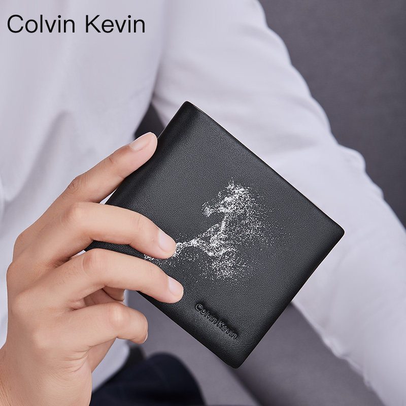 正品男士钱包短款2020新款真皮潮牌时尚钱夹钱包