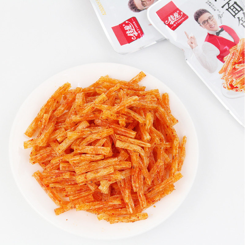 佳龙面筋袋装388g儿时麻辣味素肉辣条大礼包8090面筋制品