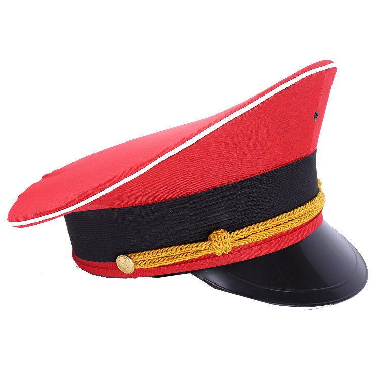 大檐乐队锣鼓腰鼓仪仗队大盖帽演出帽子帽徽帽子