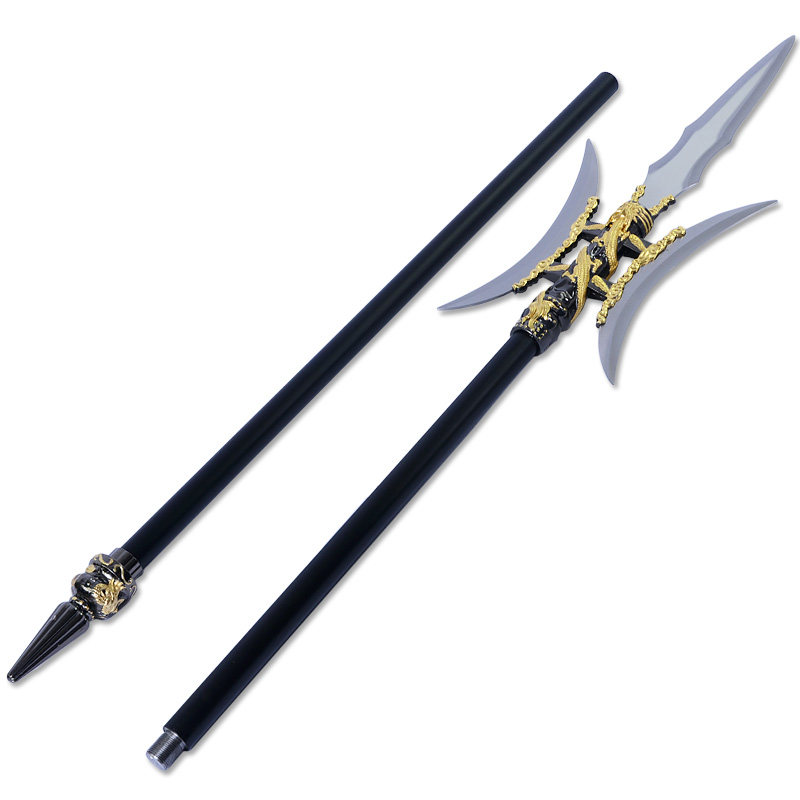 飞将吕布十八般兵器双月方天画戟长矛可拆卸红缨枪长枪包邮未更多武术