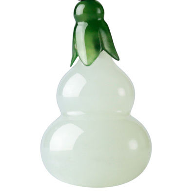 翠佛堂天然和田玉白玉葫芦玉石吊坠男女款宝宝款挂件玉坠