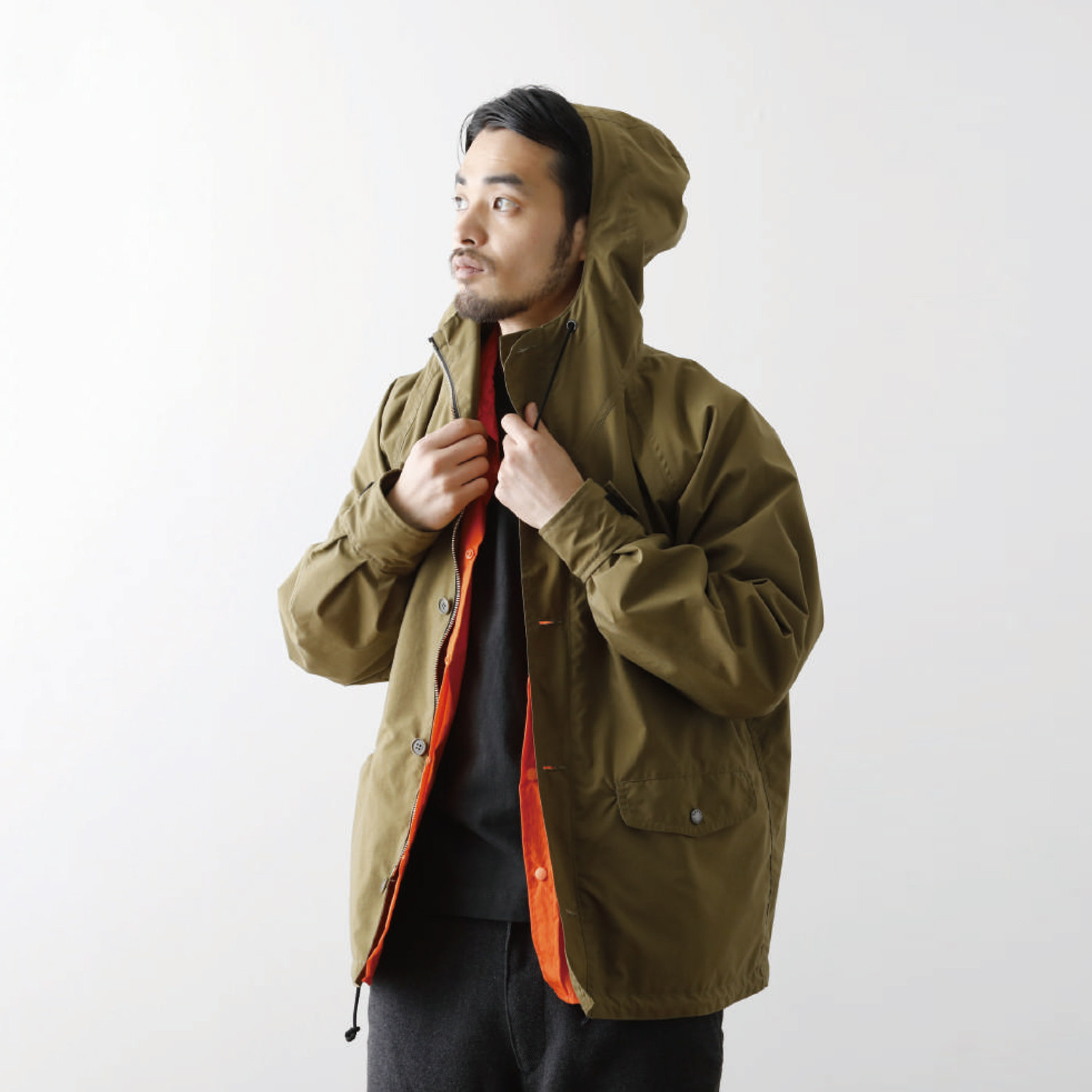 barnsoutfittershighest高端线端线秋春风雨连帽夹克