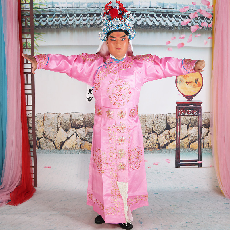 武生花剑古装京剧戏曲缎料箭衣武将衣帽帽子民族服装