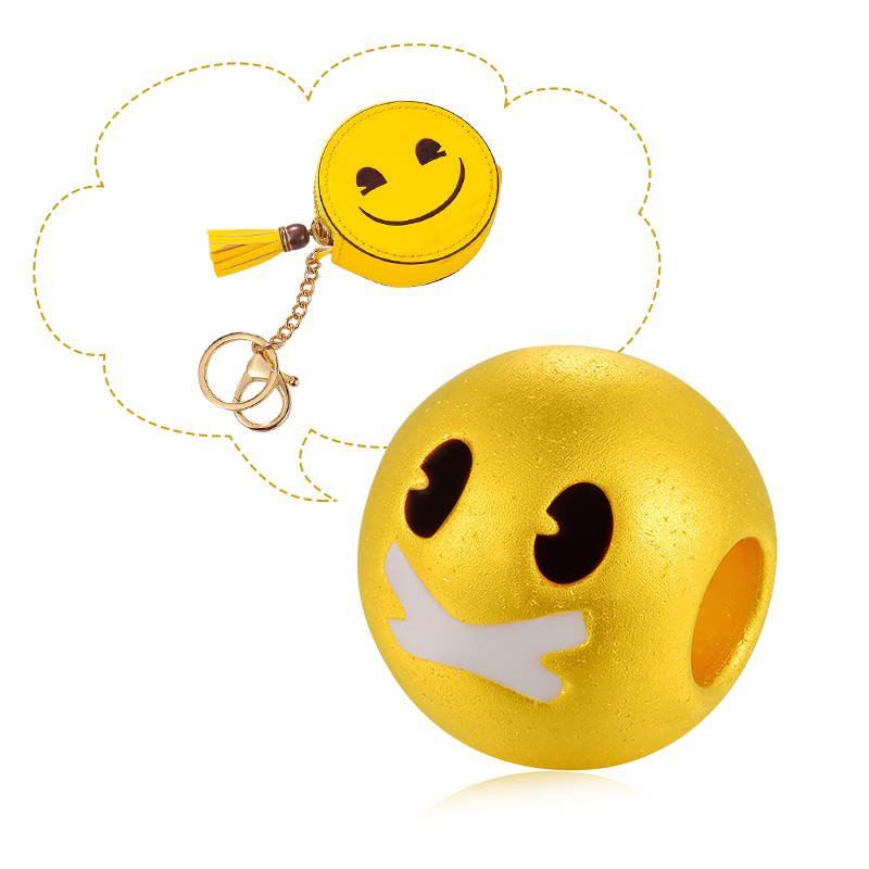 中国黄金表情珠宝首饰手链包手链着办emoji看着系列自我手饰