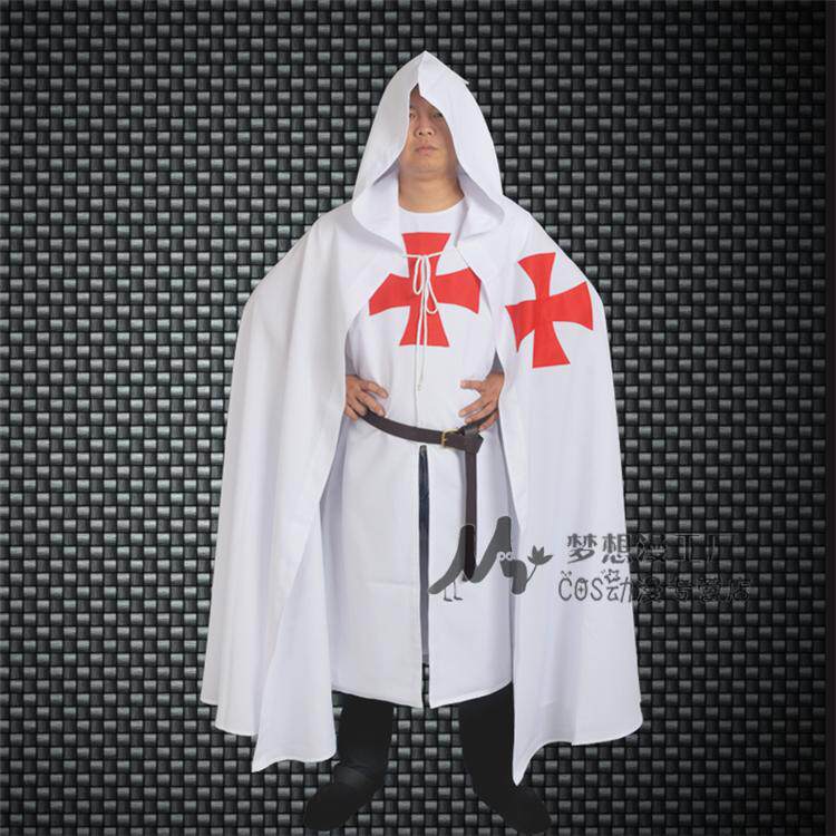 中世纪圣殿骑士团条顿骑士罩袍套装里衣披风罗马帝国cosplay服装