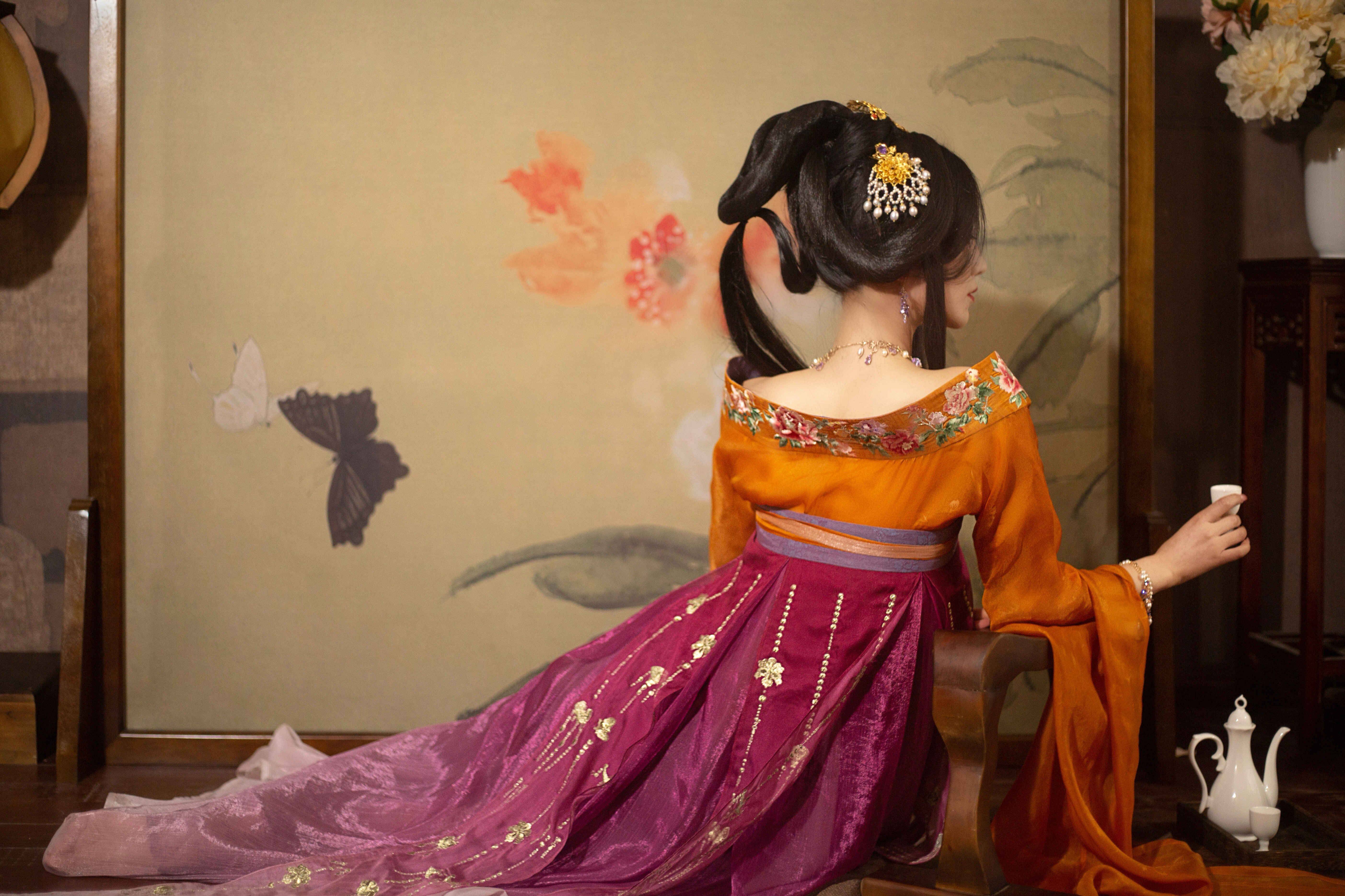 汉锦出租游园惊梦萧美隋朝装汉汉服