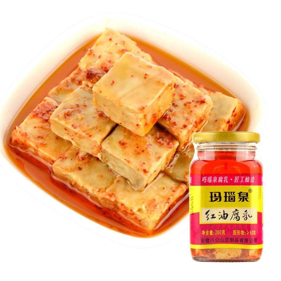 腐乳4瓶八公山玛瑙红油红豆豆腐乳组合安徽淮南豆腐乳