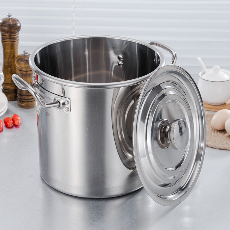 不锈钢商用桶带汤桶大容量加厚汤锅储水水桶圆桶汤锅