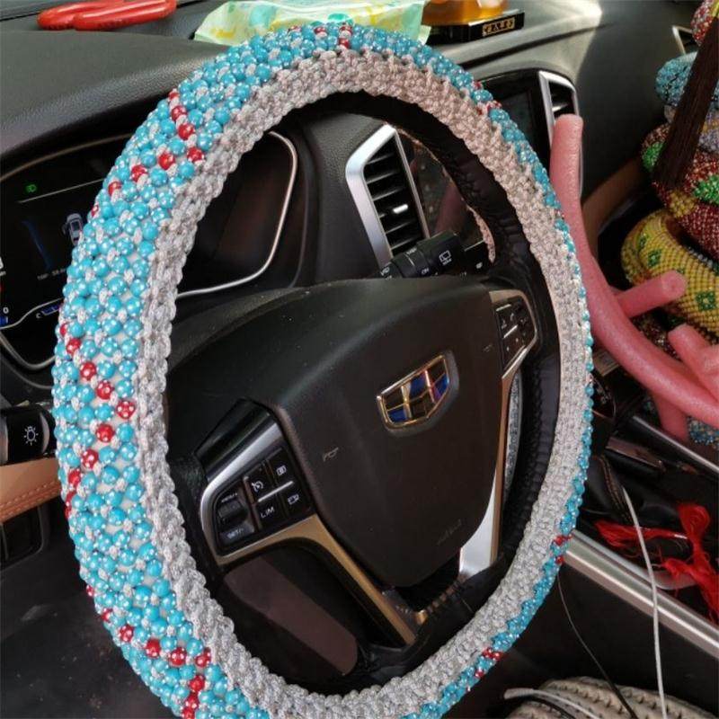 手工冰丝四季通用方向盘斯柯达明锐晶锐宝来宝来捷方向盘套