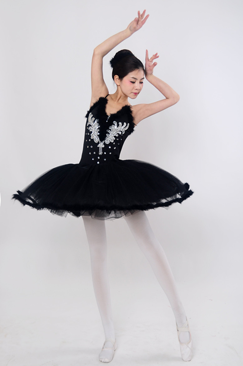 六一新款芭蕾舞裙吊带亮片蓬蓬舞裙四小天鹅女童芭蕾舞演出服包邮